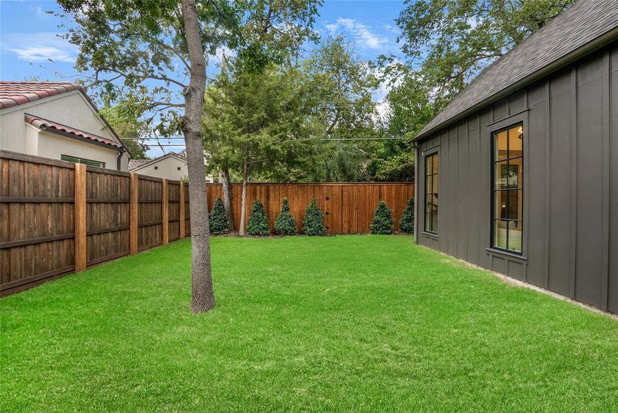 Exterior details and patio area of a home in , Dallas (Image 23). Exterior details and patio area of a home in , Dallas (Image 23).