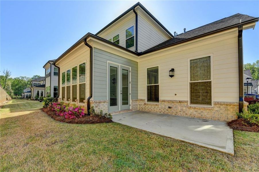 Exterior details and patio area of a home in , Duluth (Image 31).