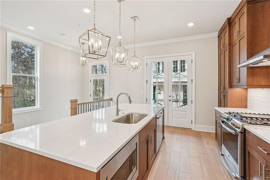 Furnished interior view inside a new home in Byers Park, Alpharetta (Image 23).