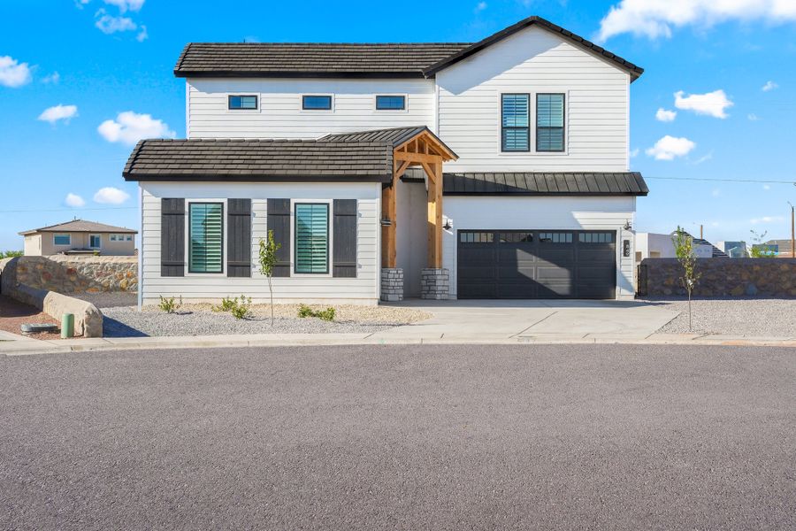 Front exterior of a home in the Hillside Unit 6 community, located in El Paso, TX (Image 13). Front exterior of a home in the Hillside Unit 6 community, located in El Paso, TX (Image 13).
