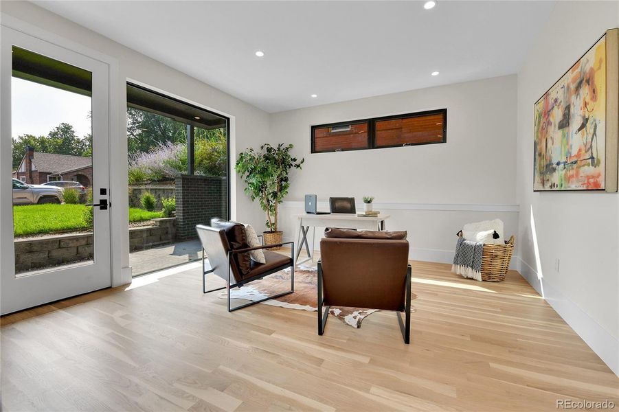 Main Level Primary Bedroom or Office