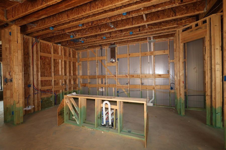 In-progress construction of a new home in Jubilee - Cottages Row Collection, Hockley, TX (Image 10).