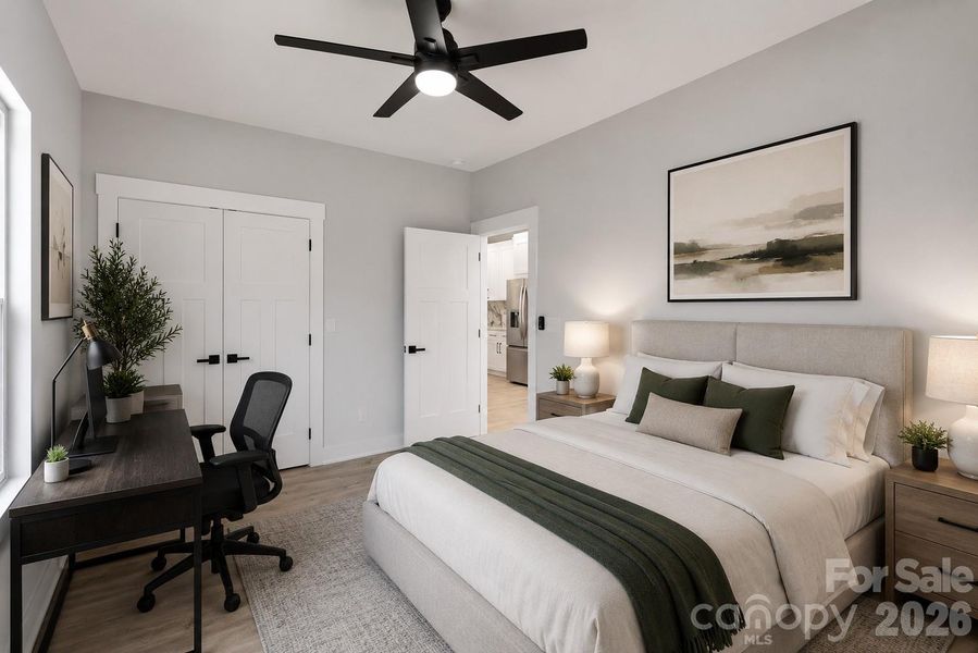 Furnished interior view inside a new home in , Hickory (Image 10).