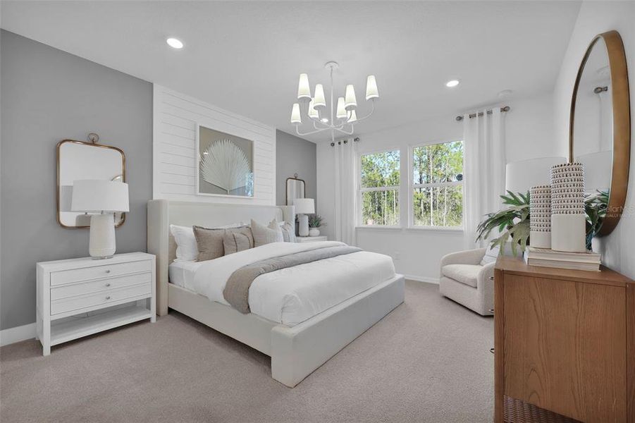 Furnished interior view inside a new home in Lakeview Estates, Palm Coast (Image 3). Furnished interior view inside a new home in Lakeview Estates, Palm Coast (Image 3).
