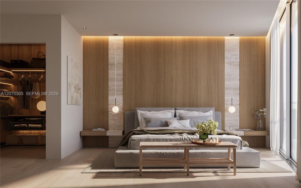 Furnished interior view inside a new home in , Surfside (Image 9).