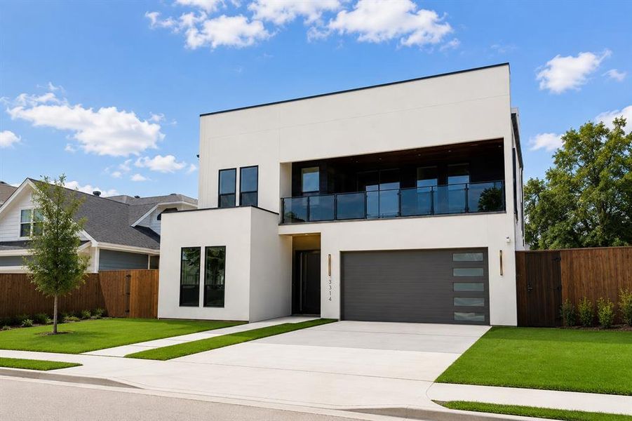 Front exterior of a new home in , Dallas, TX, highlighting curb appeal (Image 26).