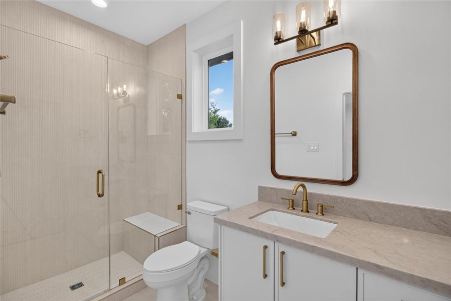 Beautifully finished secondary bathrooms feature timeless selections, quality craftsmanship, and designer-inspired details. Beautifully finished secondary bathrooms feature timeless selections, quality craftsmanship, and designer-inspired details.