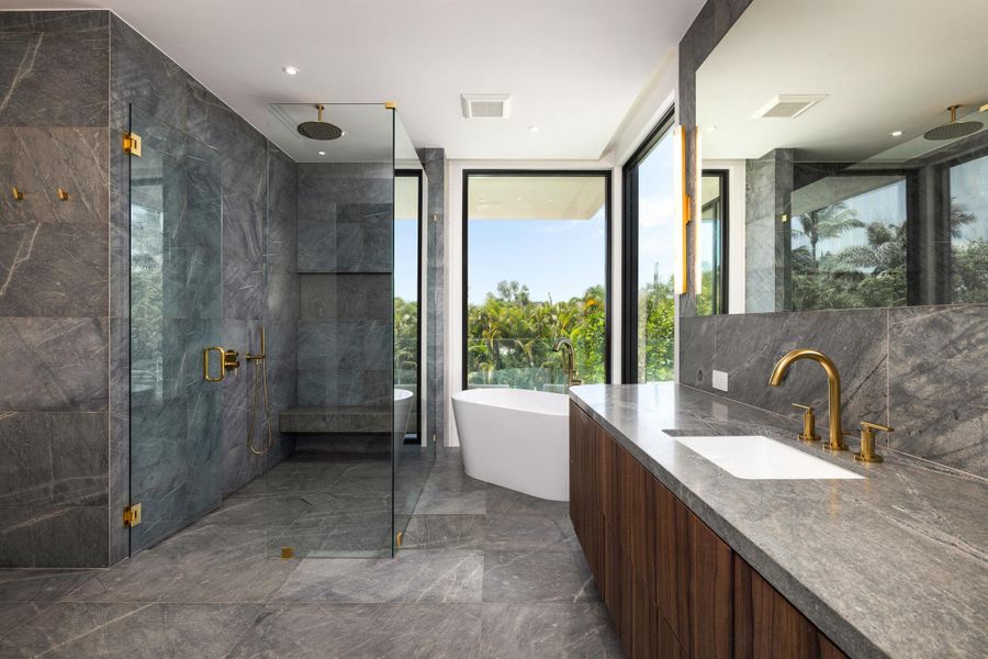 Furnished interior view inside a new home in , Delray Beach (Image 17).