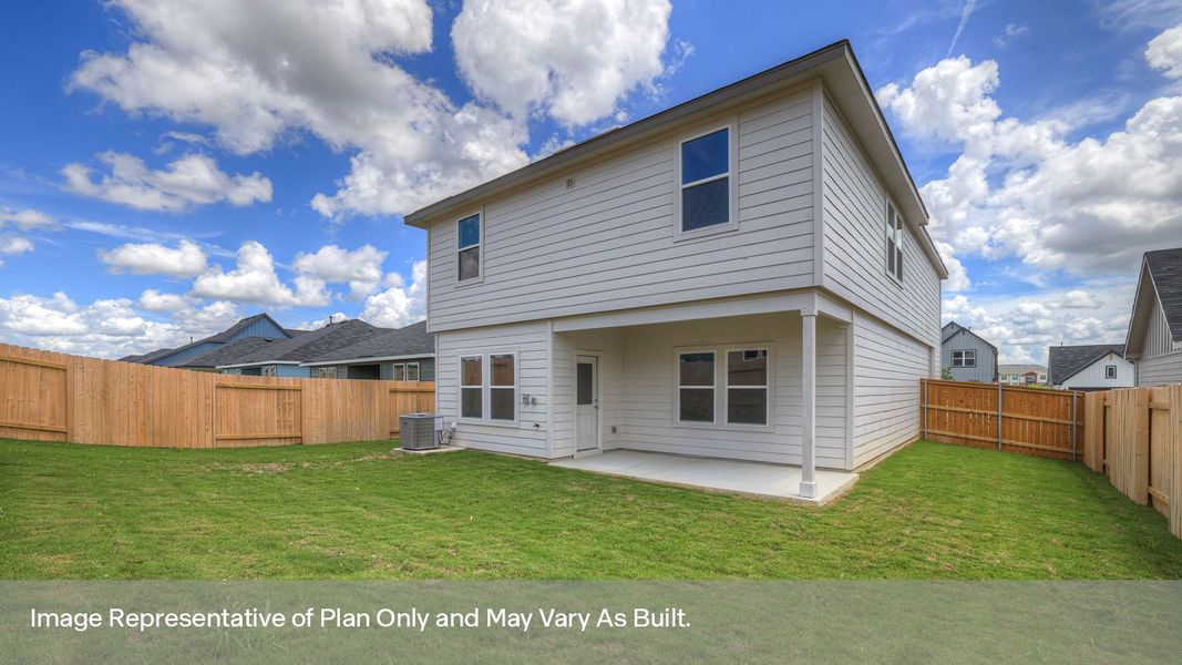 Front exterior of a new home in Trace, San Marcos, TX, highlighting curb appeal (Image 25). Front exterior of a new home in Trace, San Marcos, TX, highlighting curb appeal (Image 25).