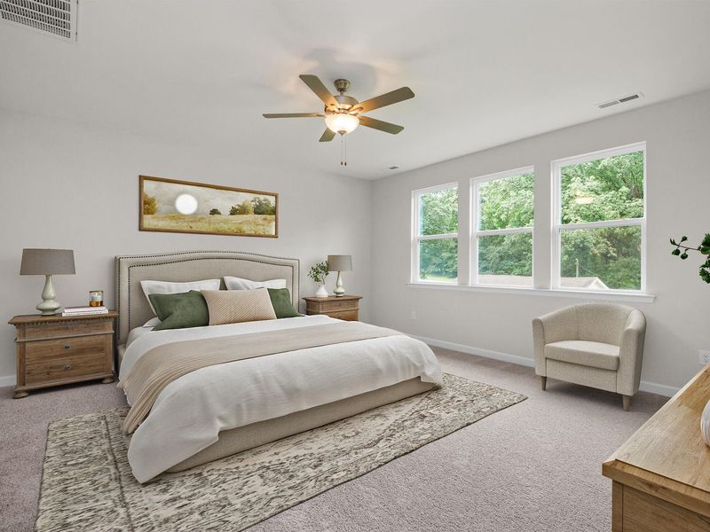 Furnished interior view inside a new home in Sage on North Main, Wake Forest (Image 8).
