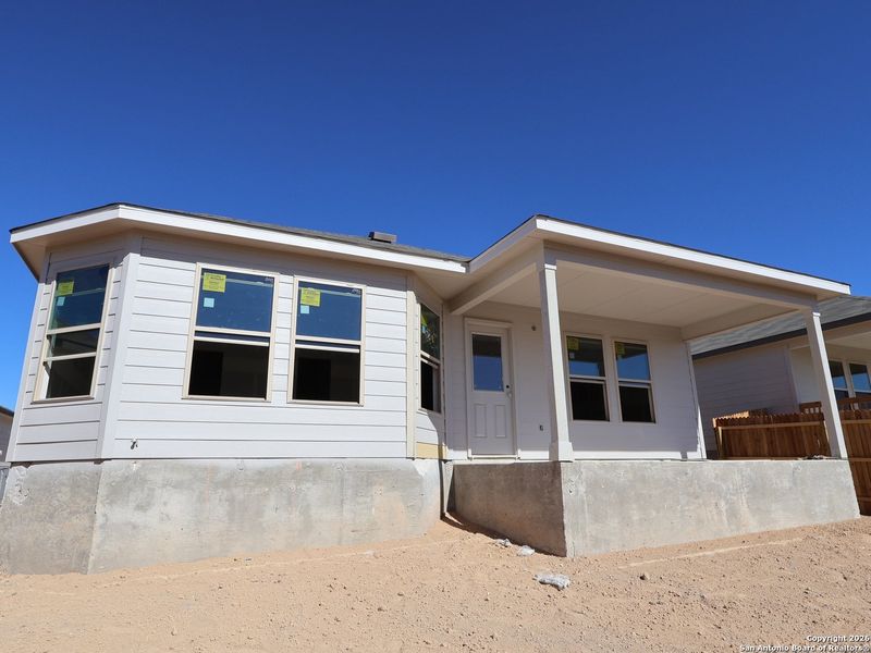 Exterior details and patio area of a home in Hunters Ranch, San Antonio (Image 4). Exterior details and patio area of a home in Hunters Ranch, San Antonio (Image 4).