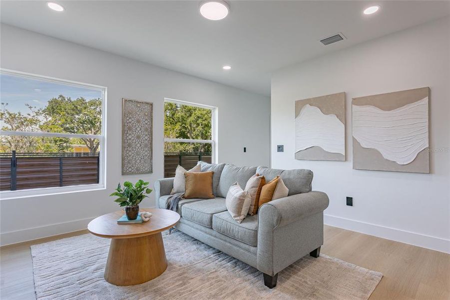 Furnished interior view inside a new home in , St. Petersburg (Image 31).