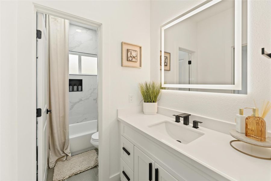 Furnished interior view inside a new home in , Houston (Image 24).