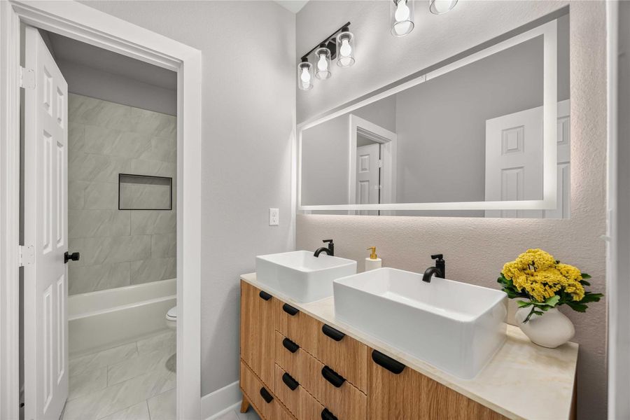 Furnished interior view inside a new home in , Houston (Image 4).