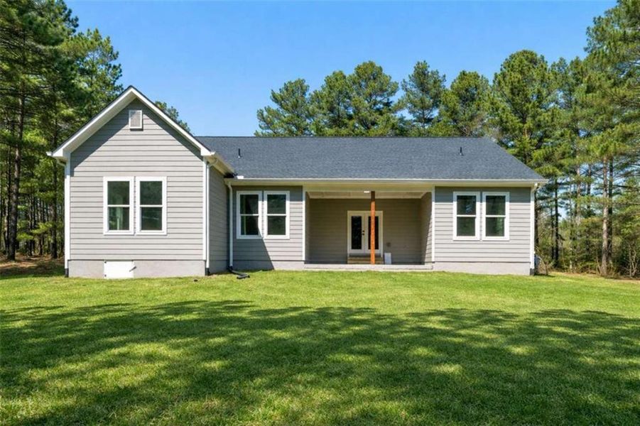 Exterior details and patio area of a home in , Silver Creek (Image 4). Exterior details and patio area of a home in , Silver Creek (Image 4).