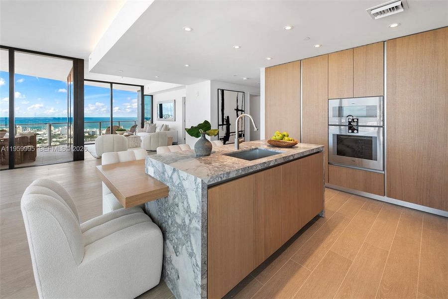 Furnished interior view inside a new home in , Miami Beach (Image 16).