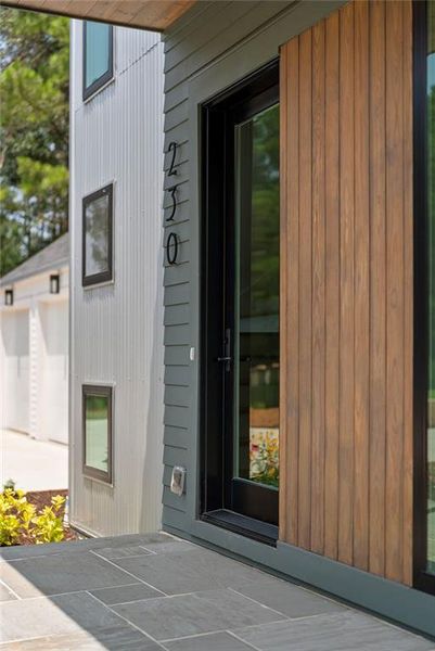 Exterior details and patio area of a home in Aster, Roswell (Image 38).