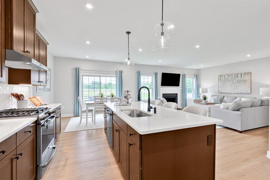 Representative furnished interior of a home built from the Anderson by Ryan Homes in Canterbrook Farms, Fountain Inn (Image 10).