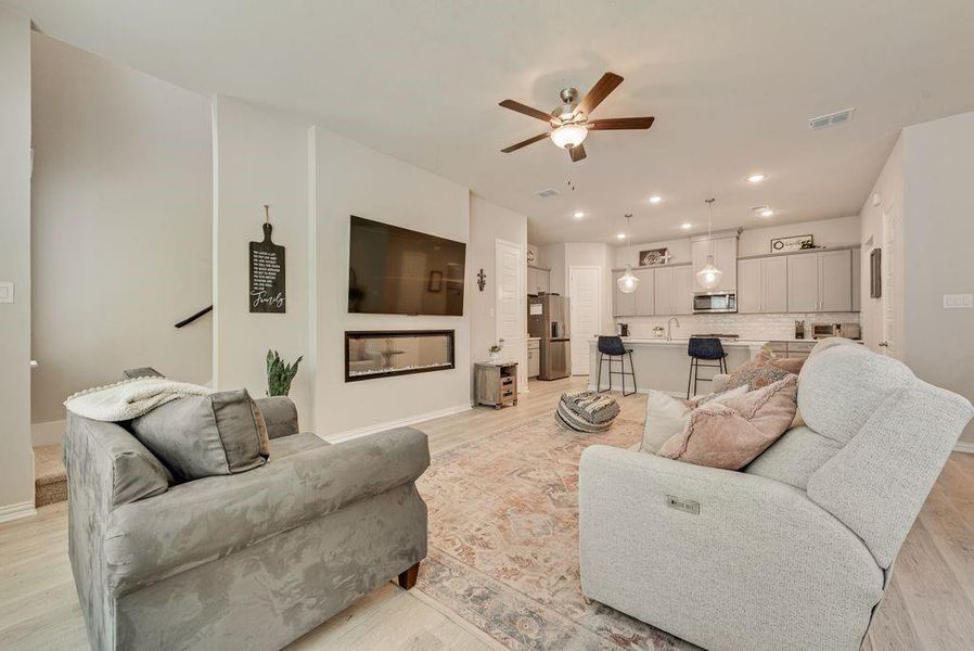 Furnished interior view inside a new home in , Flower Mound (Image 15).