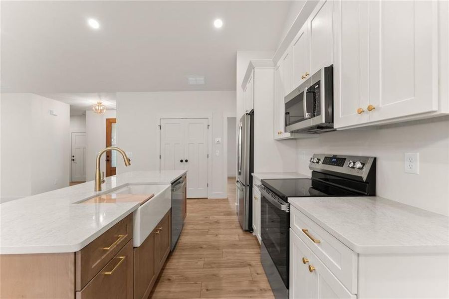 Furnished interior view inside a new home in , Cleveland (Image 7).