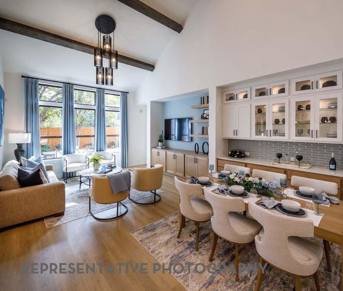 Furnished interior view inside a new home in Easton Park, Austin (Image 10).
