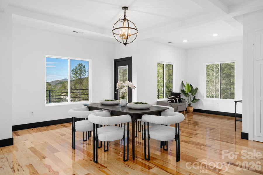 Furnished interior view inside a new home in , Mills River (Image 44).