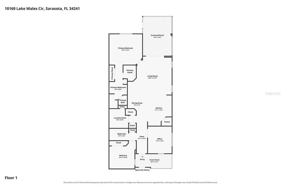 2D floor plan layout of this home in , Sarasota, FL (Image 5).