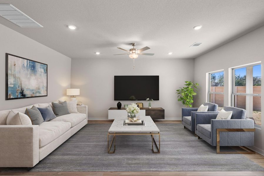 Furnished interior view inside a new home in , Alvin (Image 9).