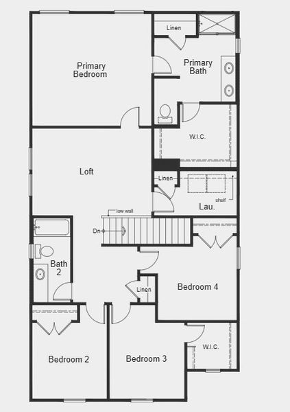 Image 15 representing the Plan 2328 Modeled by KB Home in Bellina, York, SC.