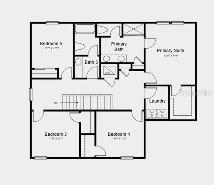 2D floor plan layout of this home in Firethorn, Parrish, FL (Image 2). 2D floor plan layout of this home in Firethorn, Parrish, FL (Image 2).