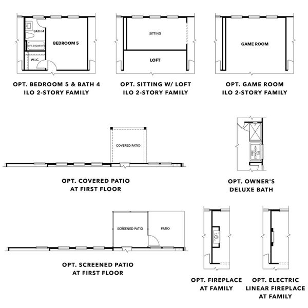 2D floor plan layout for the The Danbury J w/ Basement by Davidson Homes LLC in Fern Hollow, Buford, GA (Image 4). 2D floor plan layout for the The Danbury J w/ Basement by Davidson Homes LLC in Fern Hollow, Buford, GA (Image 4).