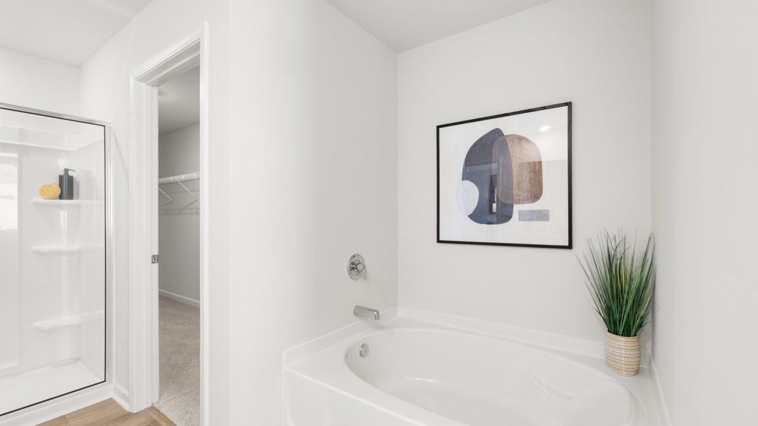 Representative furnished interior of a home built from the Salisbury by D.R. Horton in Carlton, Douglasville (Image 24).