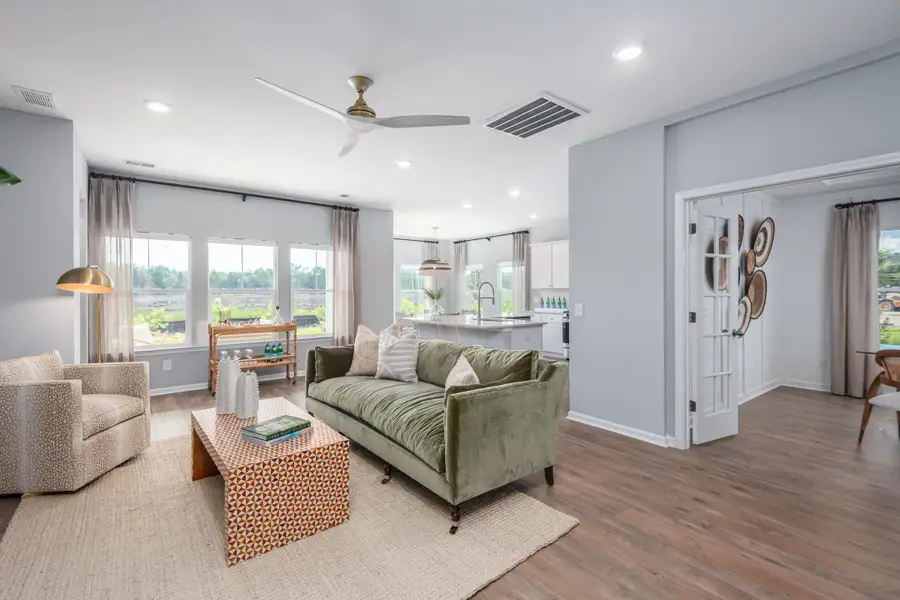 Furnished interior view inside a new home in Limehouse Farms: Arbor Collection, Summerville (Image 18). Furnished interior view inside a new home in Limehouse Farms: Arbor Collection, Summerville (Image 18).