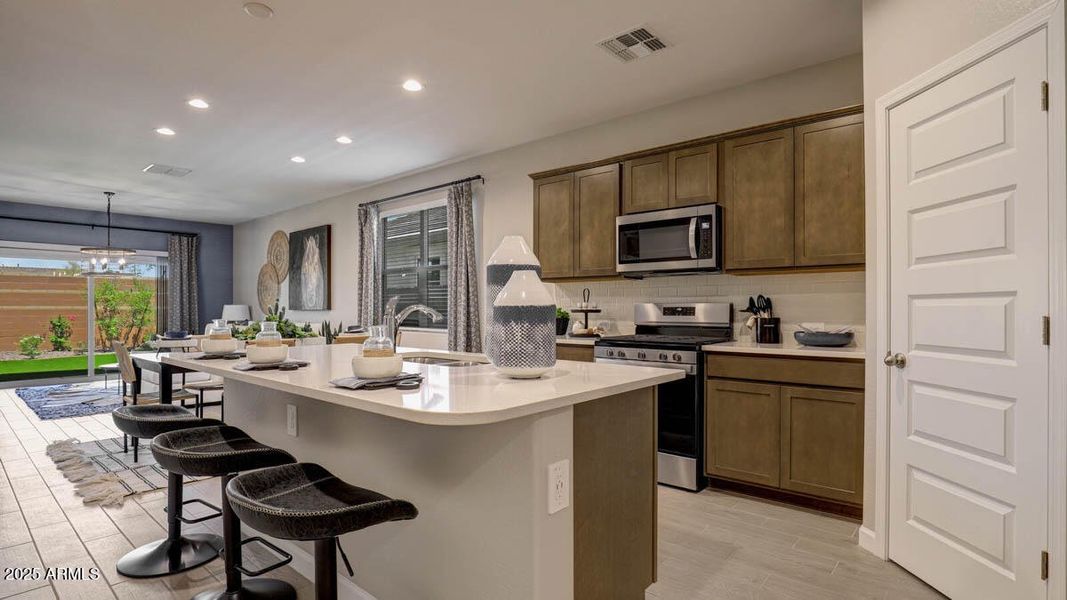 Loon with furniture with burlap cabinets