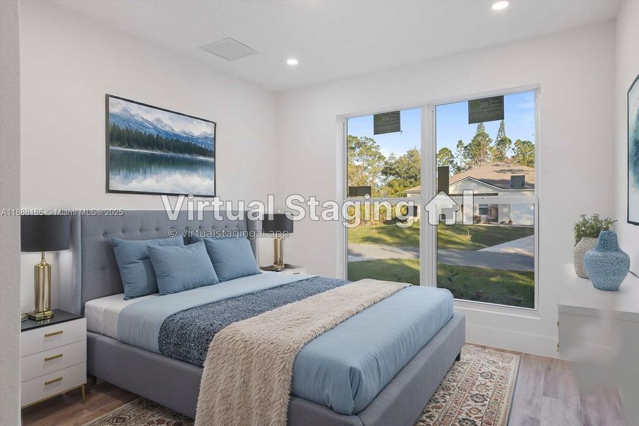 Bedroom-virtually staged