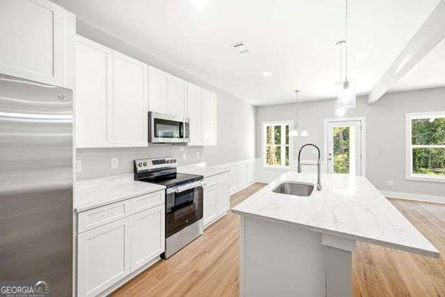 Furnished interior view inside a new home in , Mount Airy (Image 12).