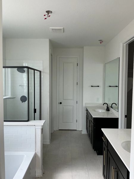 Construction progress- Primary bathroom Construction progress- Primary bathroom