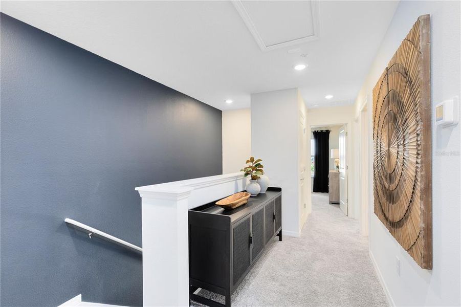 Furnished interior view inside a new home in EverBe, Orlando (Image 17). Furnished interior view inside a new home in EverBe, Orlando (Image 17).