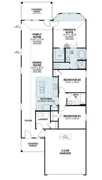 2D floor plan layout of this home in Lone Star Landing, Montgomery, TX (Image 4). 2D floor plan layout of this home in Lone Star Landing, Montgomery, TX (Image 4).