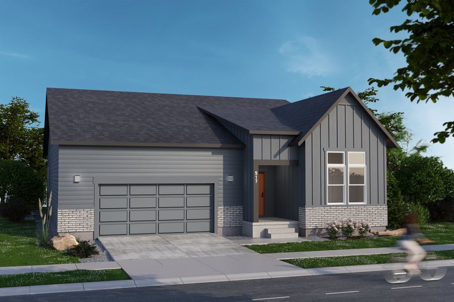 Representative exterior photo of a completed home built from the Morrison by Hartford Homes in Prairie Song Story Collection - Single Family Homes, Windsor, CO (Image 3). Representative exterior photo of a completed home built from the Morrison by Hartford Homes in Prairie Song Story Collection - Single Family Homes, Windsor, CO (Image 3).