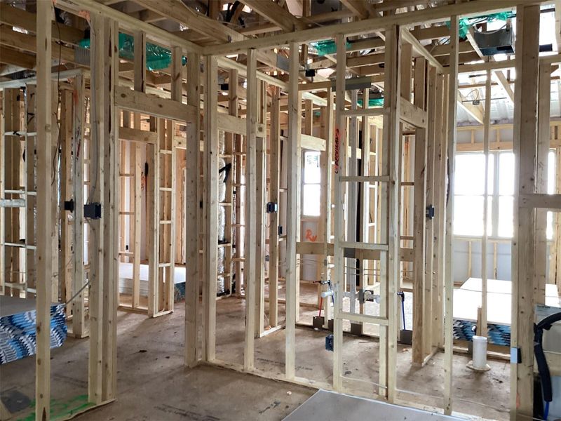 In-progress construction of a new home in Lariat, Liberty Hill, TX (Image 28).