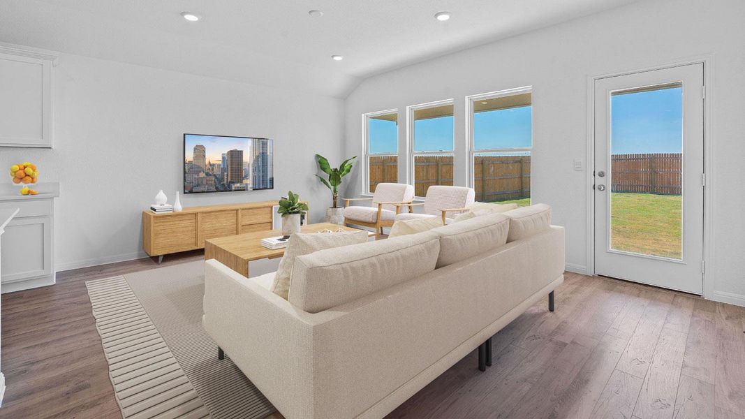 Furnished interior view inside a new home in Prairie Lakes, Buda (Image 5).