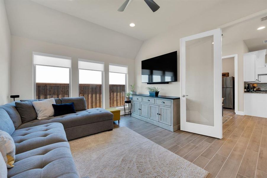 17' x 13' Game/ Media Room located just off the Morning Room/ Kitchen