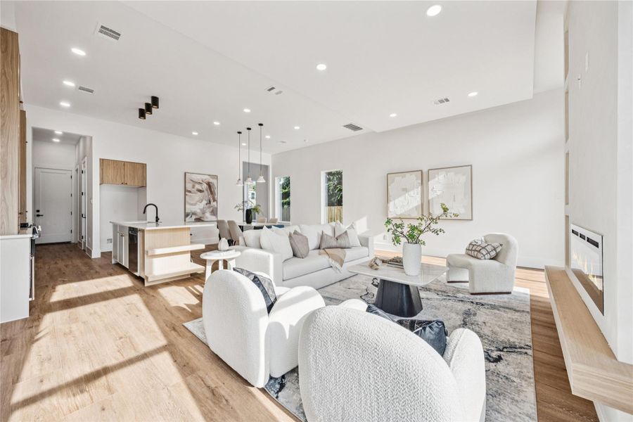 Furnished interior view inside a new home in , Houston (Image 32). Furnished interior view inside a new home in , Houston (Image 32).