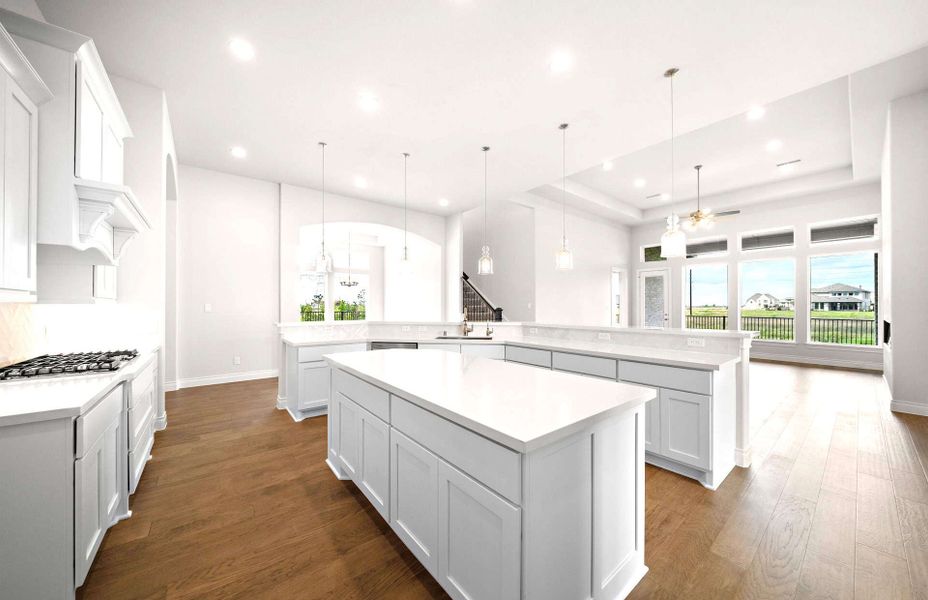 Furnished interior view inside a new home in Bridgeland 60′, Cypress (Image 5).