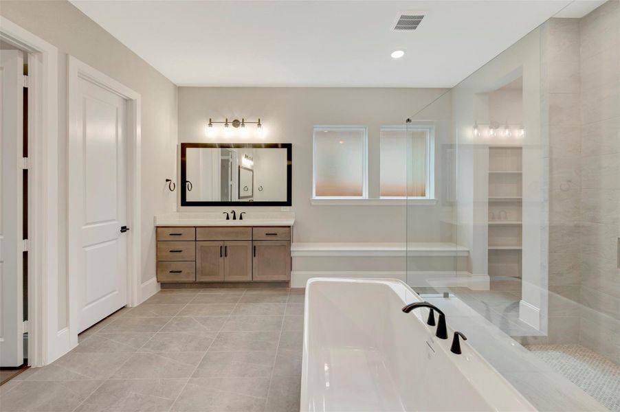 Furnished interior view inside a new home in The Woodlands Hills 70’, Willis (Image 12).