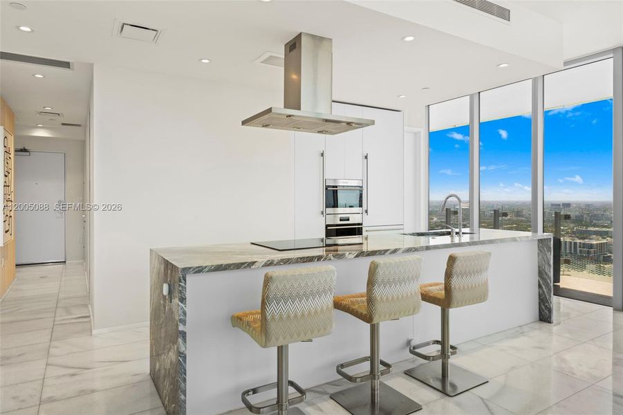 Furnished interior view inside a new home in Missoni Baia, Miami (Image 20).