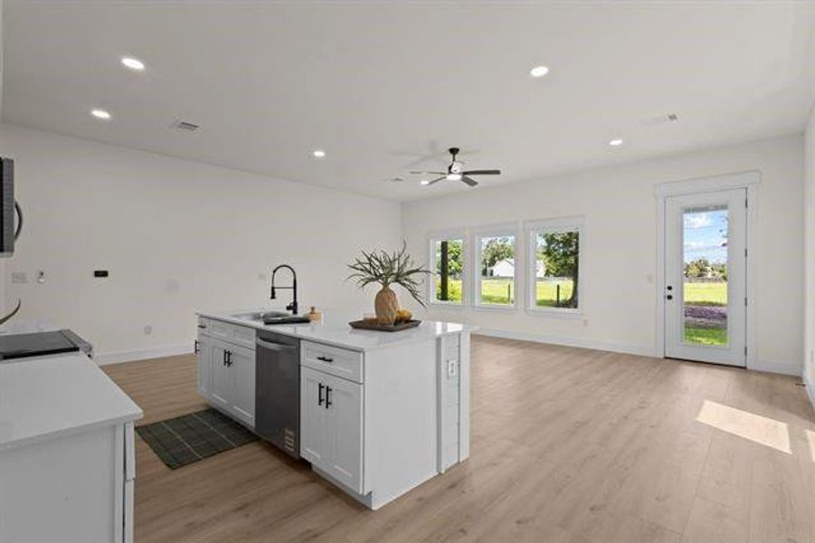 Furnished interior view inside a new home in , Orange (Image 5). Furnished interior view inside a new home in , Orange (Image 5).