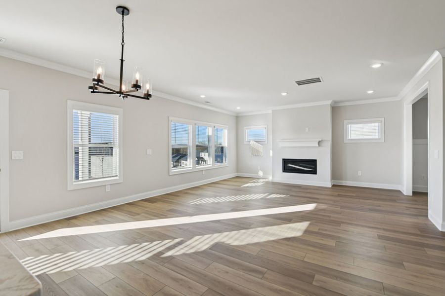 Spacious, unfurnished interior of a new home in Vines at Mill Creek - Legacy Series, Braselton (Image 13). Spacious, unfurnished interior of a new home in Vines at Mill Creek - Legacy Series, Braselton (Image 13).