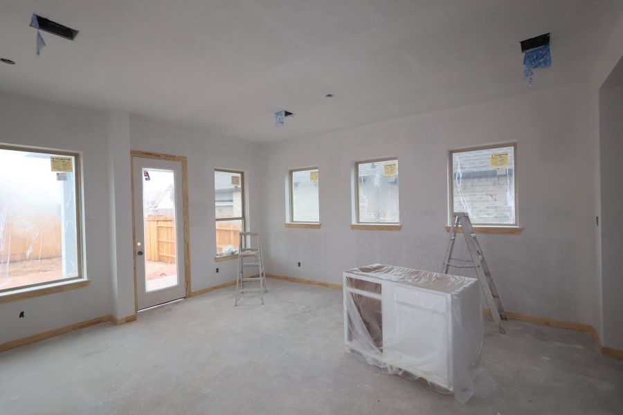 In-progress construction of a new home in Escondido 50' Homesites, Magnolia, TX (Image 8).